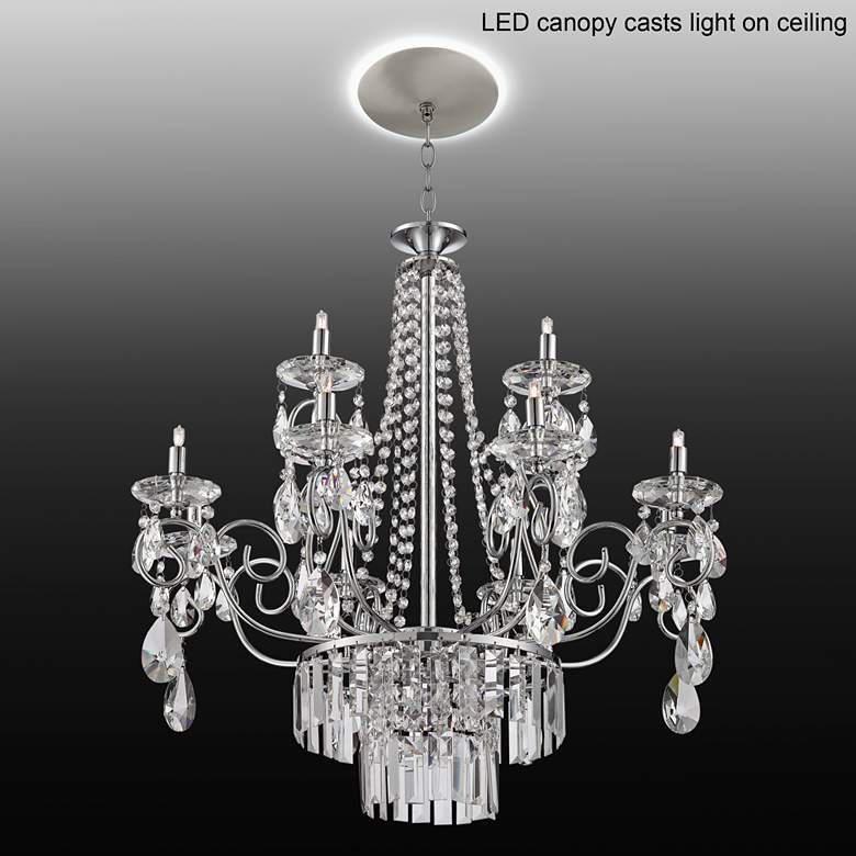 Image 1 Nobleton 28 inchW Crystal Chandelier with LED Canopy