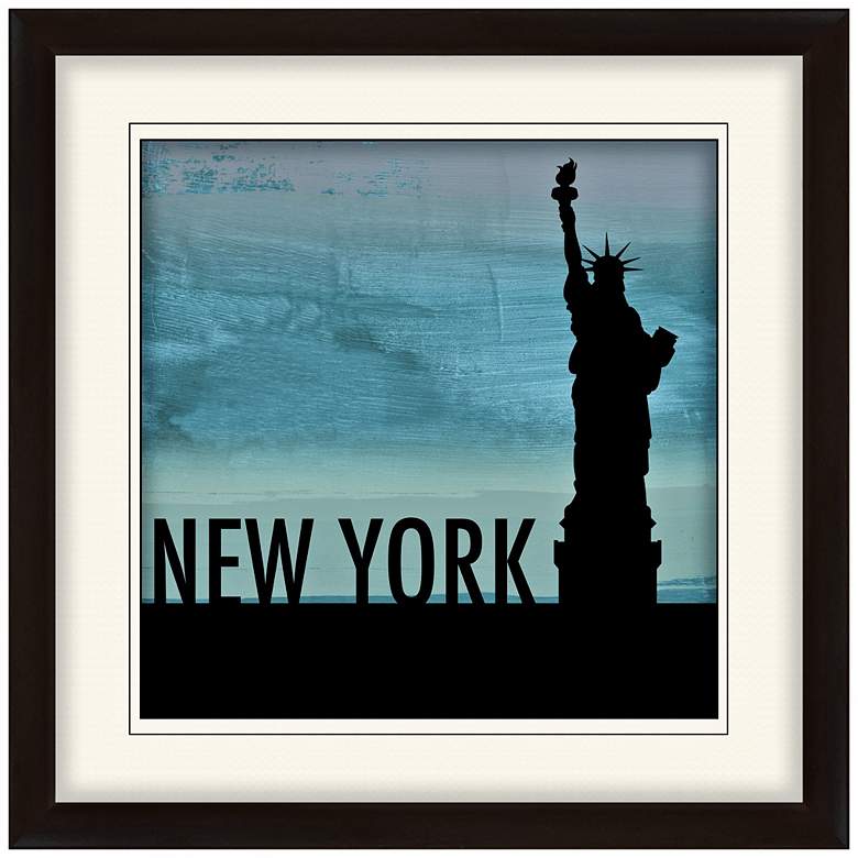 Image 1 Nocturnal Landmarks 20 inch Square New York City Wall Art