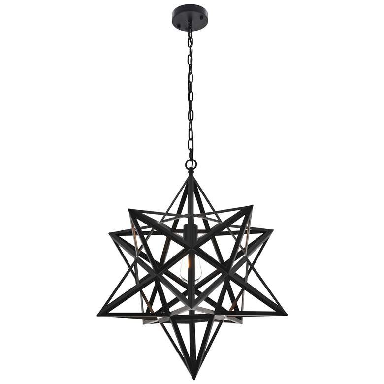 Image 2 Nocturne 1 Lt Black Pendant