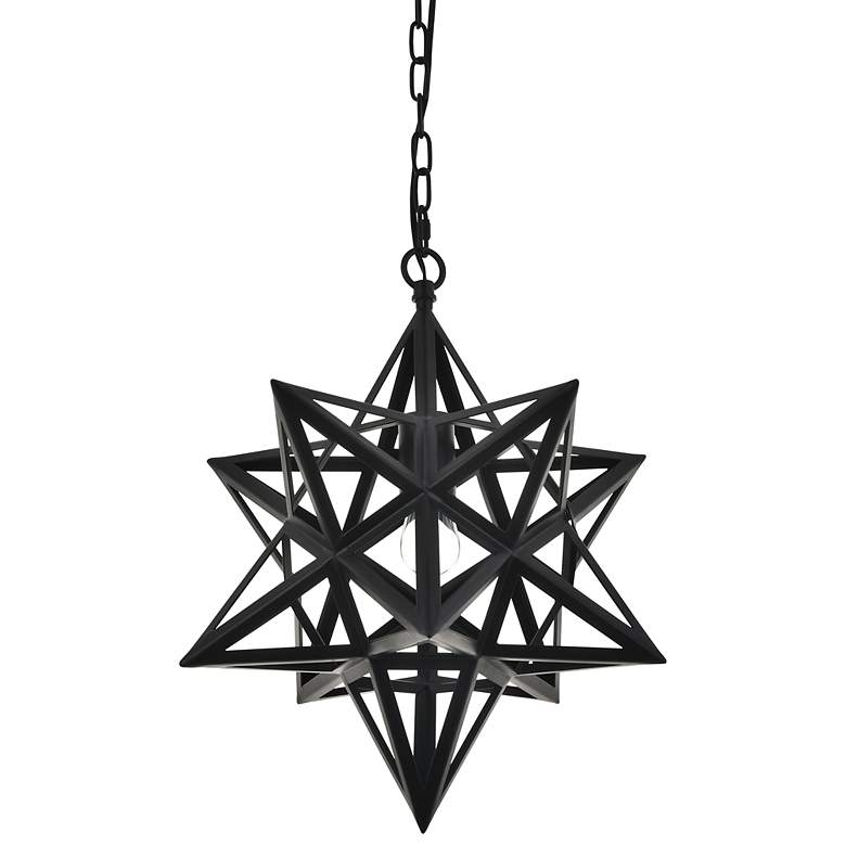 Image 2 Nocturne 1 Lt Black Pendant