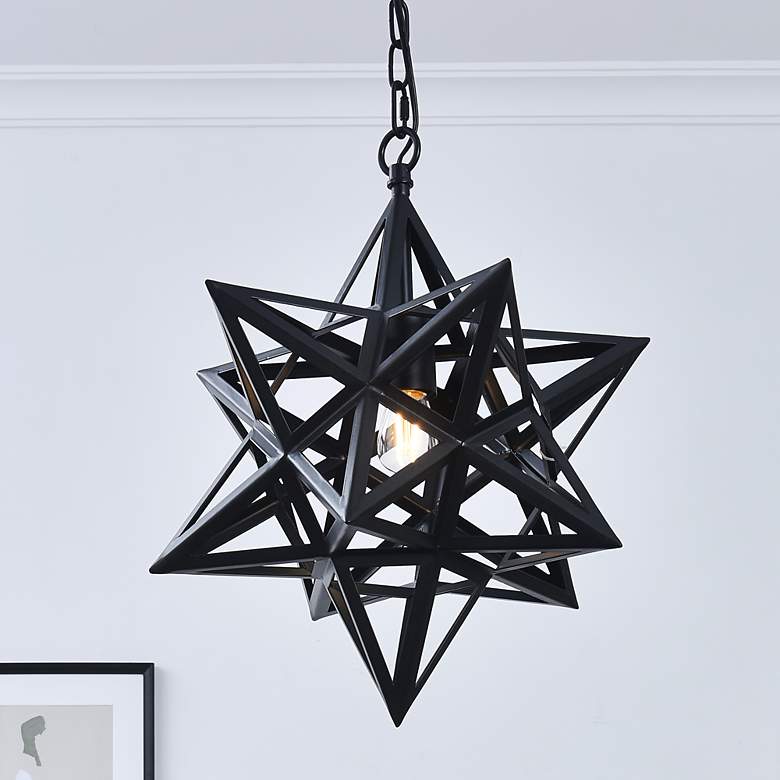Image 1 Nocturne 1 Lt Black Pendant