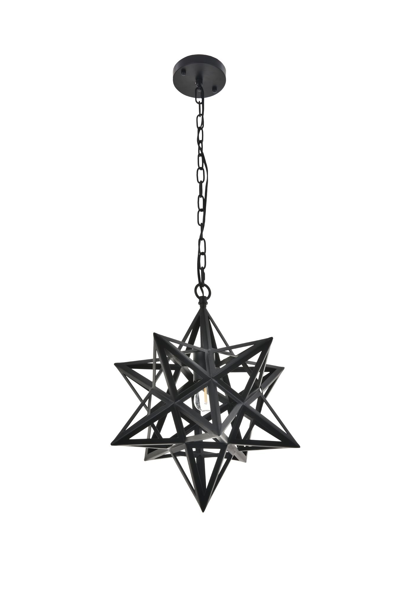 Nocturne 15 3/4" Wide Black Pendant Light