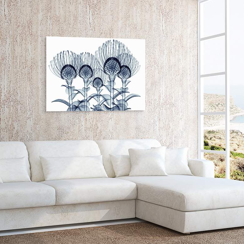 Image 5 Nodding Pincushions 50 3/4"H Tempered Glass Graphic Wall Art more views
