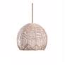 2_Noel 11.81" High White Rattan Pendant more views