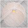 Noel 11.81" High White Rattan Pendant