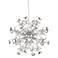 Noel 23" Wide Chrome 24-Light LED Crystal Sputnik Pendant