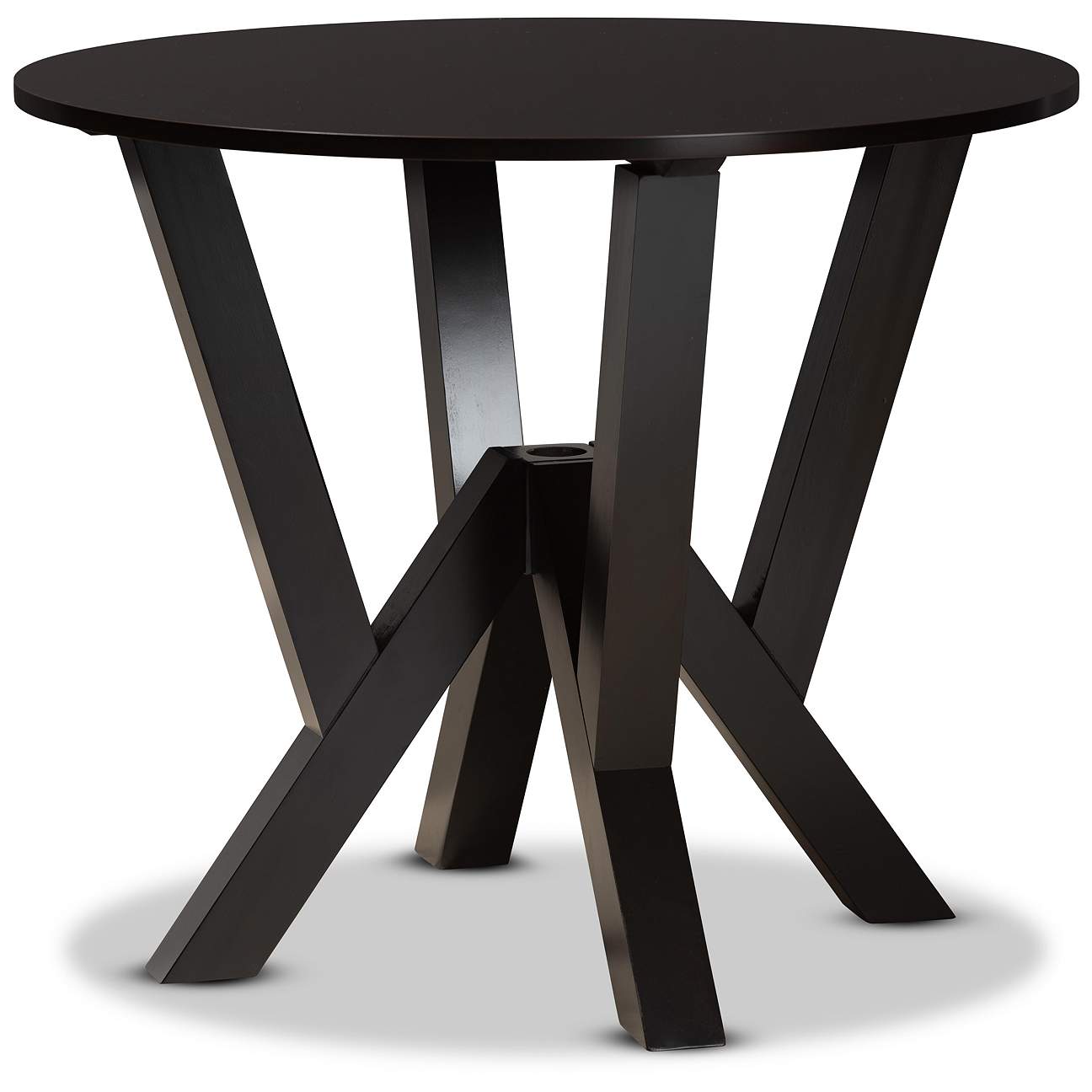 Noelia Dark Brown Wood 5-Piece Dining Table and Chair Set - #97A96