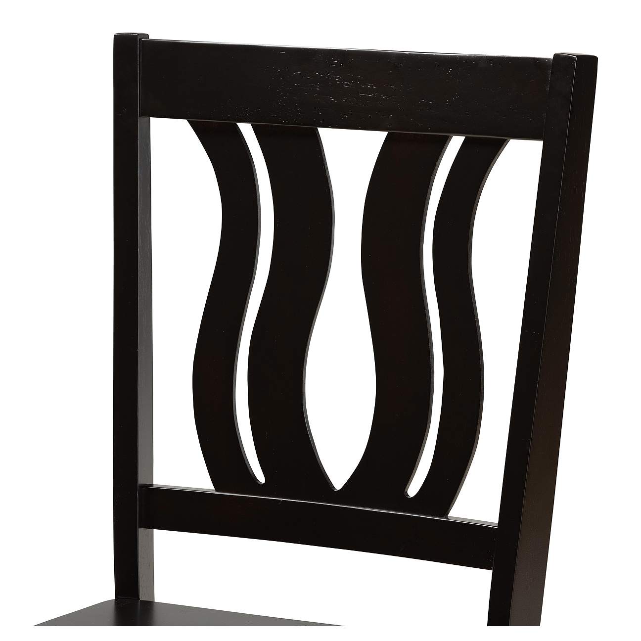 Noelia Dark Brown Wood 5-Piece Dining Table and Chair Set - #97A96