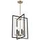 Noelle 15" Wide 4-Light Pendant in Matte Black