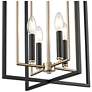 3_Noelle 15" Wide 4-Light Pendant in Matte Black more views