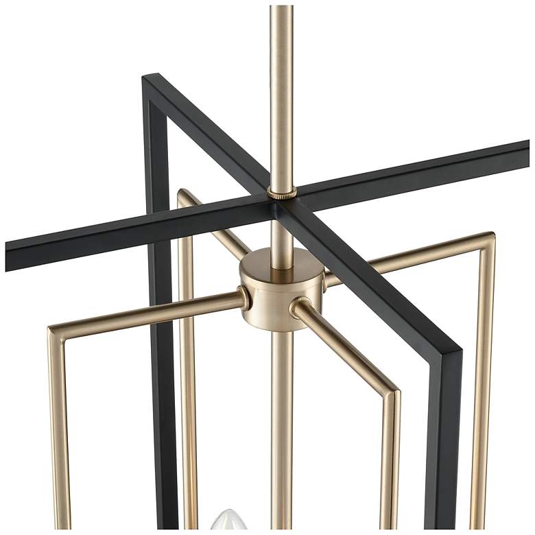 Image 4 Noelle 15" Wide 4-Light Pendant in Matte Black more views