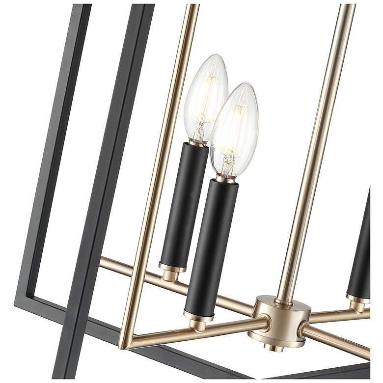 Image 5 Noelle 15" Wide 4-Light Pendant in Matte Black more views