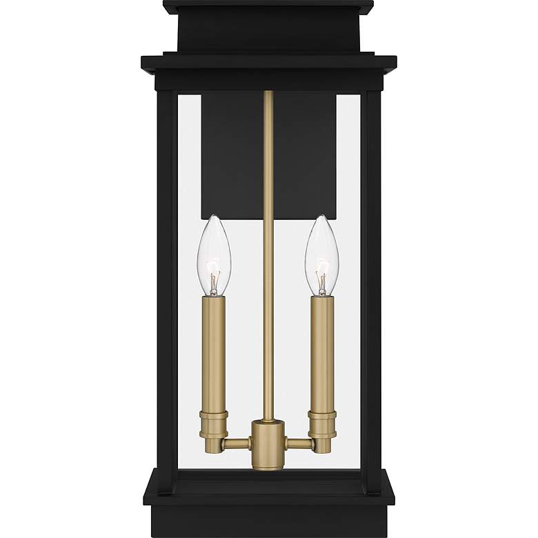 Image 3 Noelle 18 3/4" High Matte Black 2-Light Outdoor Wall Light more views