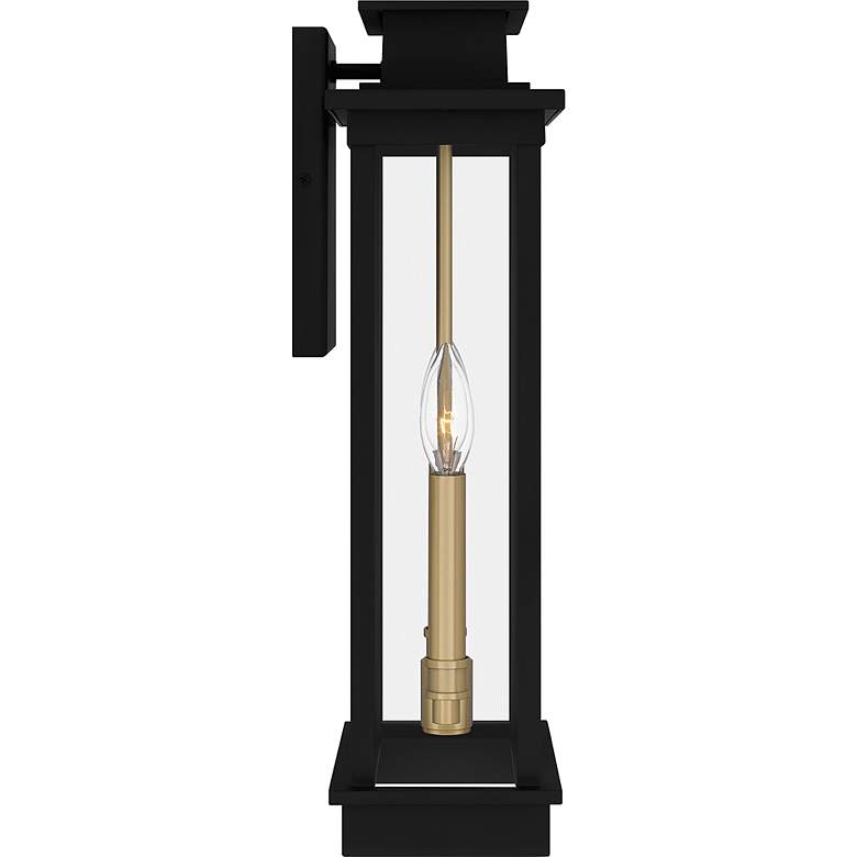 Image 4 Noelle 18 3/4" High Matte Black 2-Light Outdoor Wall Light more views