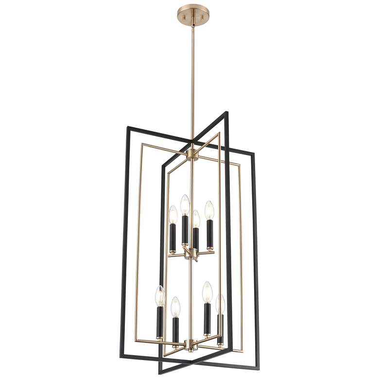 Image 1 Noelle 20" Wide 8-Light Pendant in Matte Black