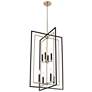 1_Noelle 20" Wide 8-Light Pendant in Matte Black