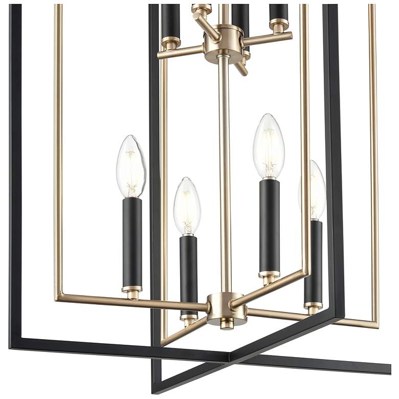 Image 3 Noelle 20" Wide 8-Light Pendant in Matte Black more views
