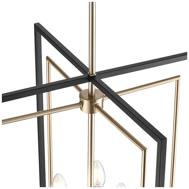 Image 4 Noelle 20" Wide 8-Light Pendant in Matte Black more views
