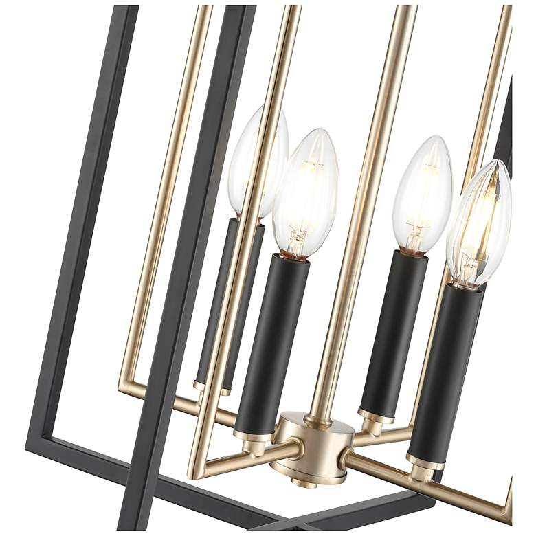 Image 5 Noelle 20" Wide 8-Light Pendant in Matte Black more views