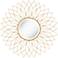 Noelle Gold 38 1/2" Round Oversized Metal Wall Mirror