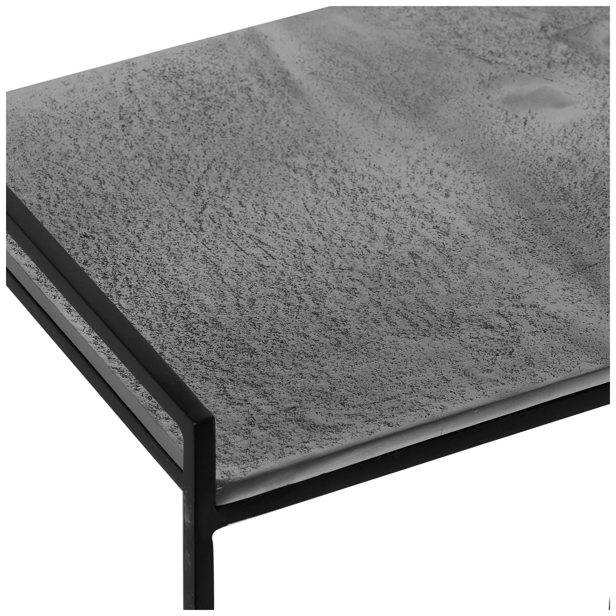Image 4 Noemi Cast Aluminum Magazine End Table V more views