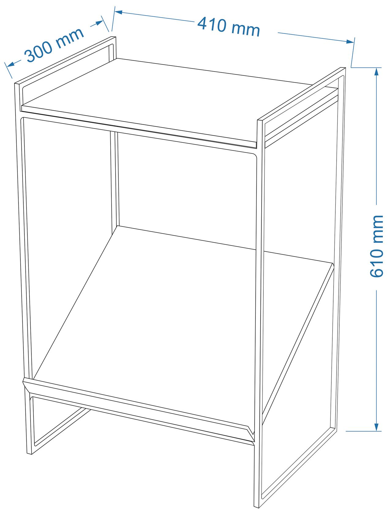 Image 7 Noemi Cast Aluminum Magazine End Table V more views