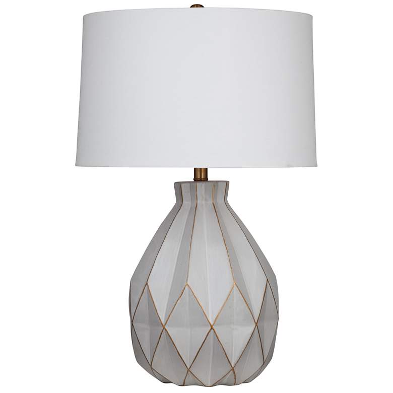 Image 1 Nofa 27 inch Mid-Century Styled Gray Table Lamp