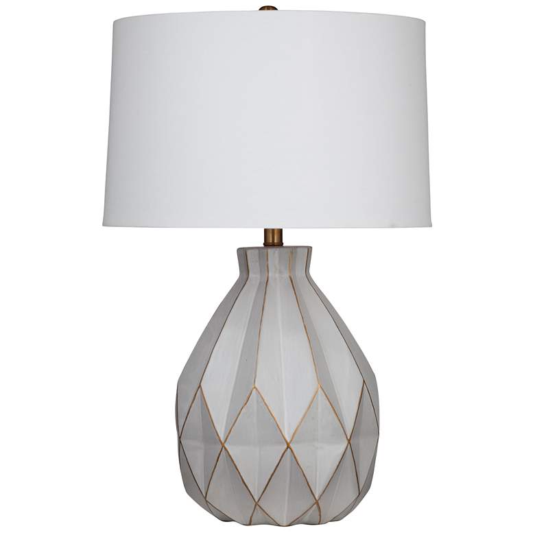 Image 1 Nofa 27" Mid-Century Styled Gray Table Lamp
