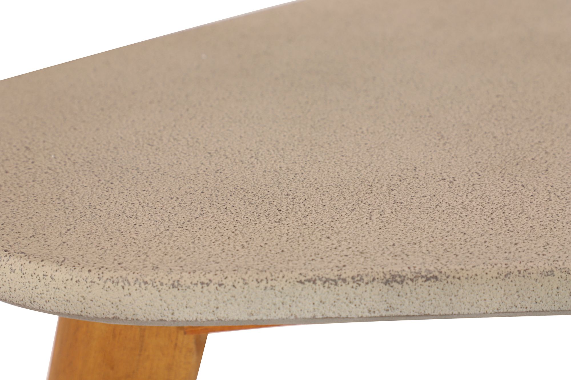 Image 3 Nogu 29" Wide Gray Cement Brown Wood Outdoor Accent Table more views