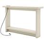 2_Noham 47 1/4"W White Console Table with USB and Power Ports