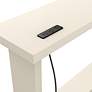 3_Noham 47 1/4"W White Console Table with USB and Power Ports more views