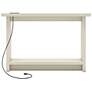 4_Noham 47 1/4"W White Console Table with USB and Power Ports more views