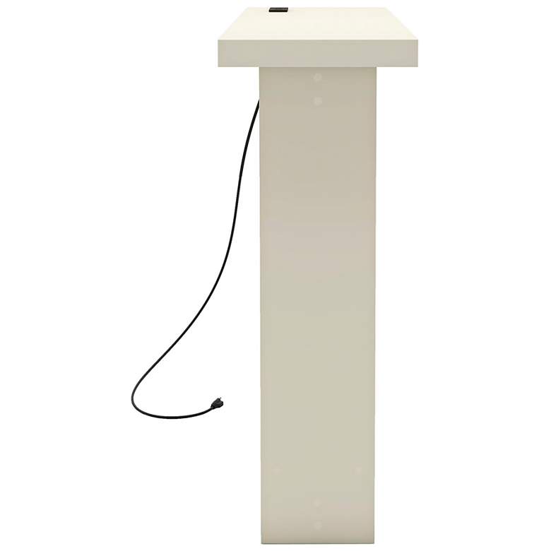 Image 5 Noham 47 1/4"W White Console Table with USB and Power Ports more views