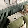 7_Noham 47 1/4"W White Console Table with USB and Power Ports more views