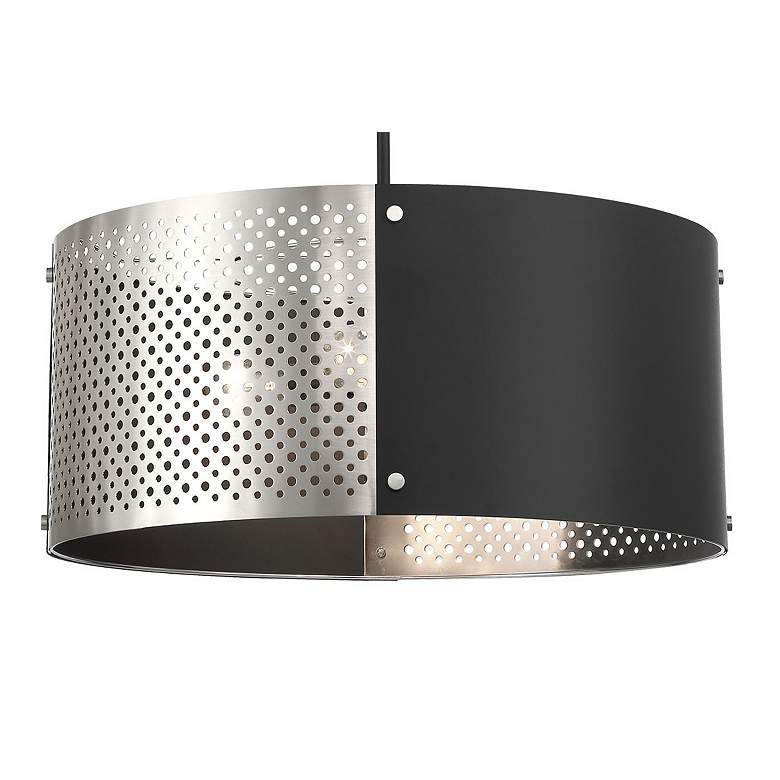 Image 2 Noho 24 1/2"W Sand Coal and Brushed Nickel Pendant Light more views
