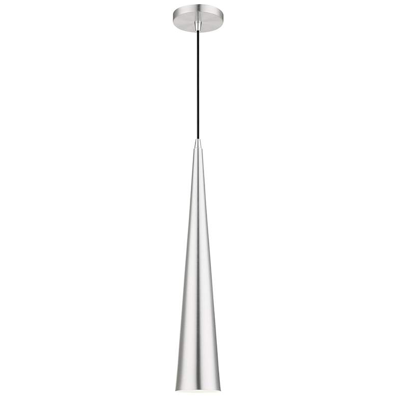 Image 3 Noho 5 1/4" Wide Brushed Aluminum Mini Pendant