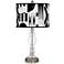 Noir Marble Giclee Apothecary Clear Glass Table Lamp