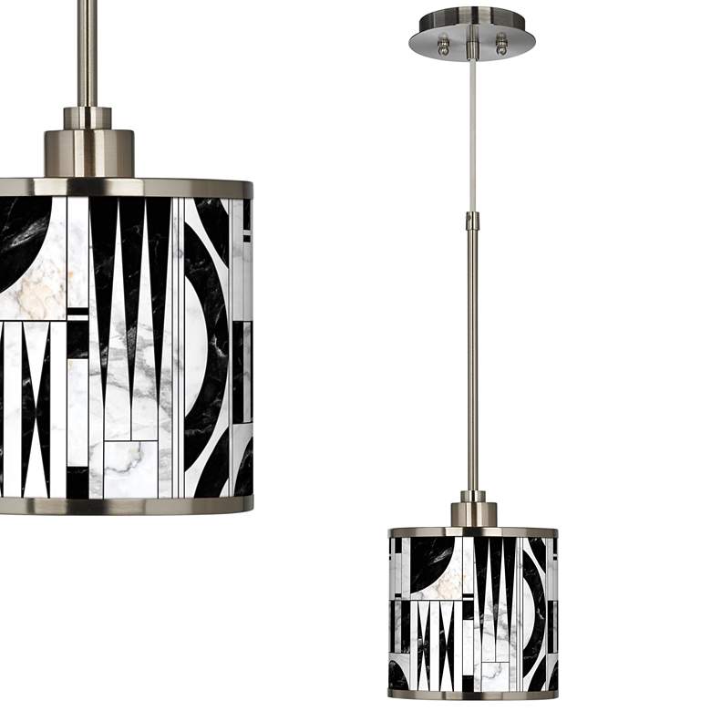 Image 1 Noir Marble Giclee Glow Mini Pendant Light