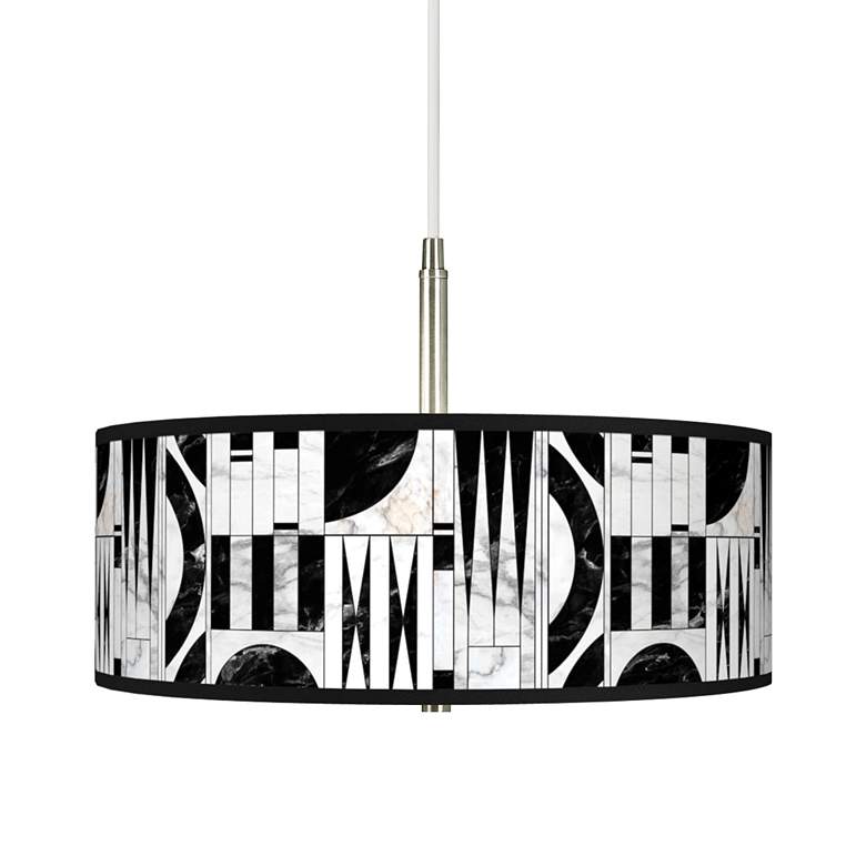 Image 1 Noir Marble Giclee Pendant Chandelier