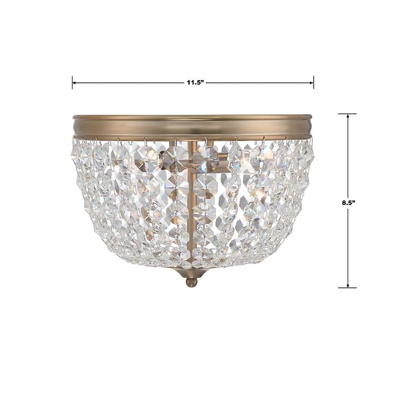 Image 6 Nola 2 Light Vibrant Gold Ceiling Mount more views
