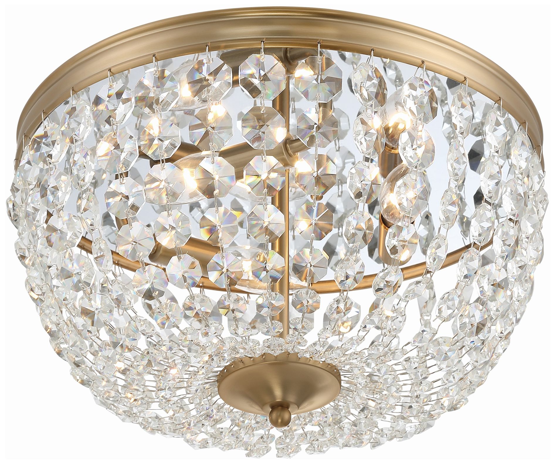 Image 3 Nola 3 Light Vibrant Gold Ceiling Mount more views