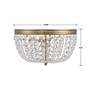 6_Nola 3 Light Vibrant Gold Ceiling Mount more views