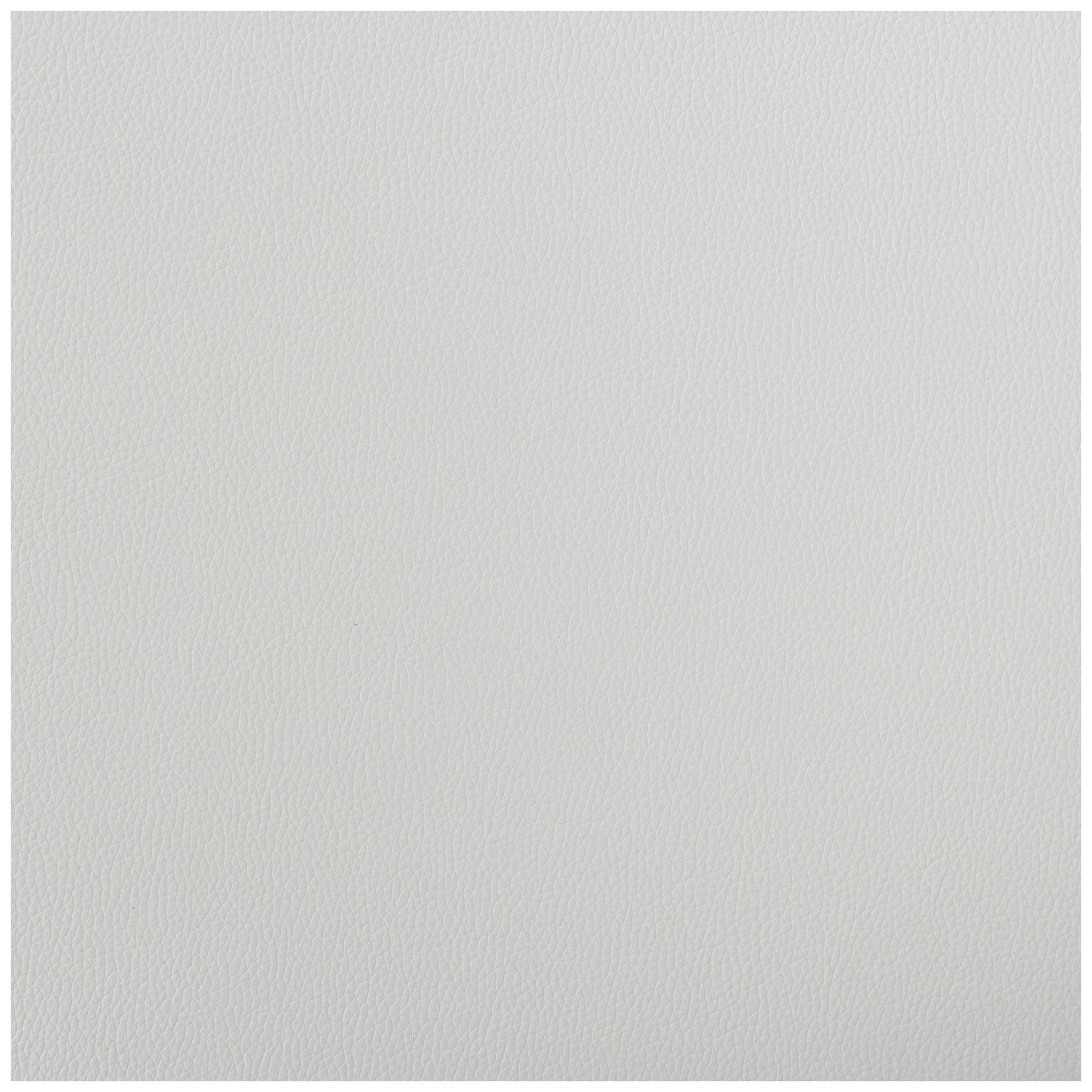 Nolagam 26 in. Swivel Barstool in Stainless Steel, White Faux Leather