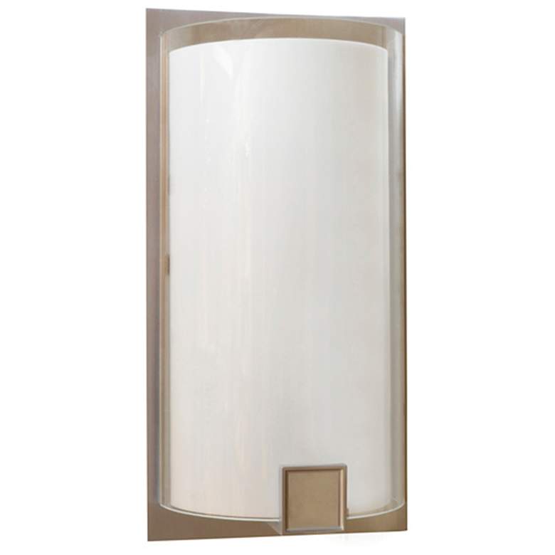 Image 2 Nolan 12-in LED Sconce - Satin Nickel Finish - White Acrylic more views