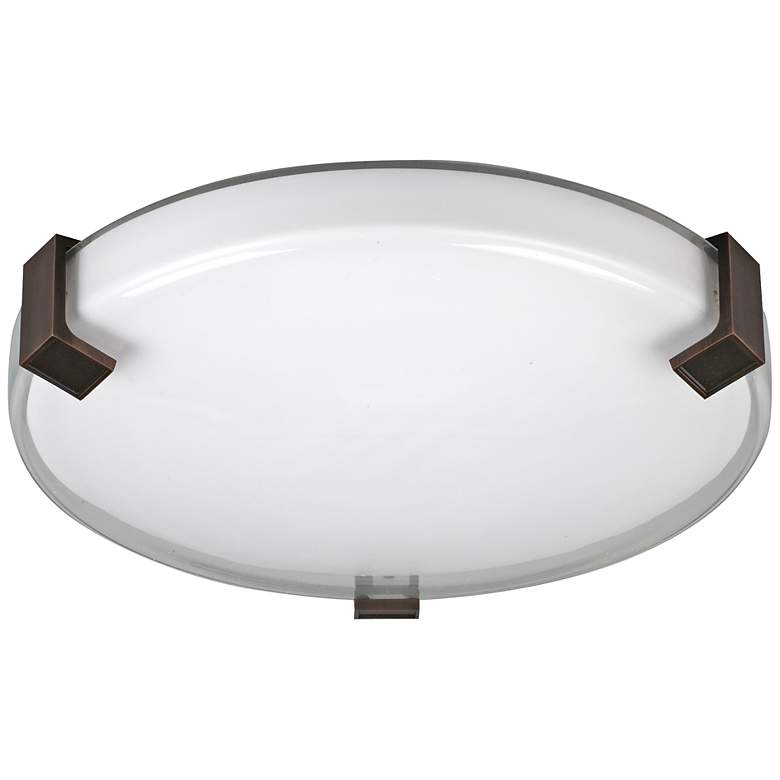 Image 1 Nolan 16 1/4 inch Wide White Acrylic Ceiling Light