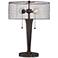 Nolan 20 3/4" High Industrial Cage USB Table Lamp