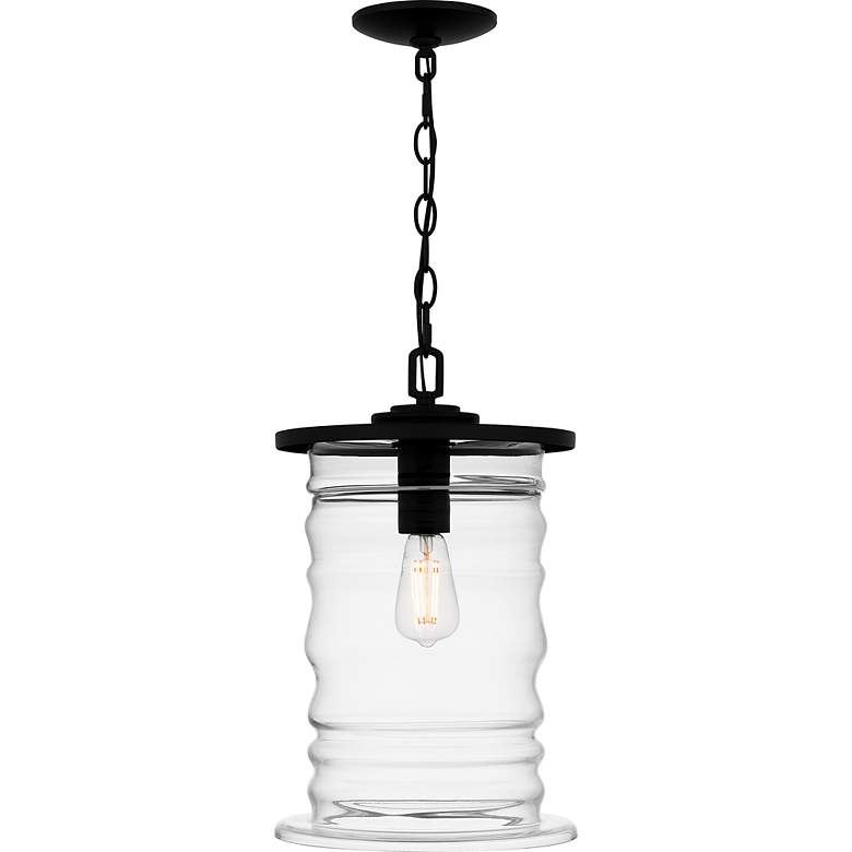 Image 3 Noland 1-Light Matte Black Outdoor Hanging Lantern more views
