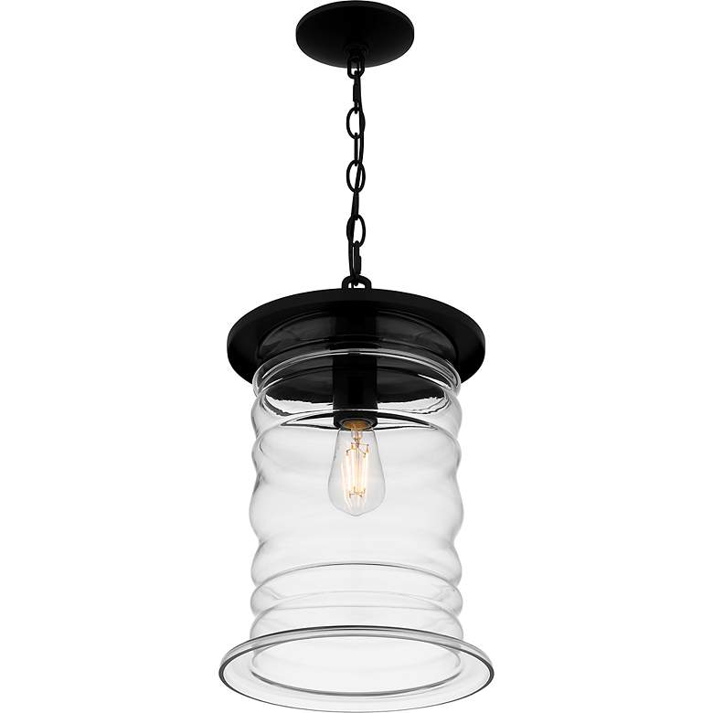 Image 4 Noland 1-Light Matte Black Outdoor Hanging Lantern more views