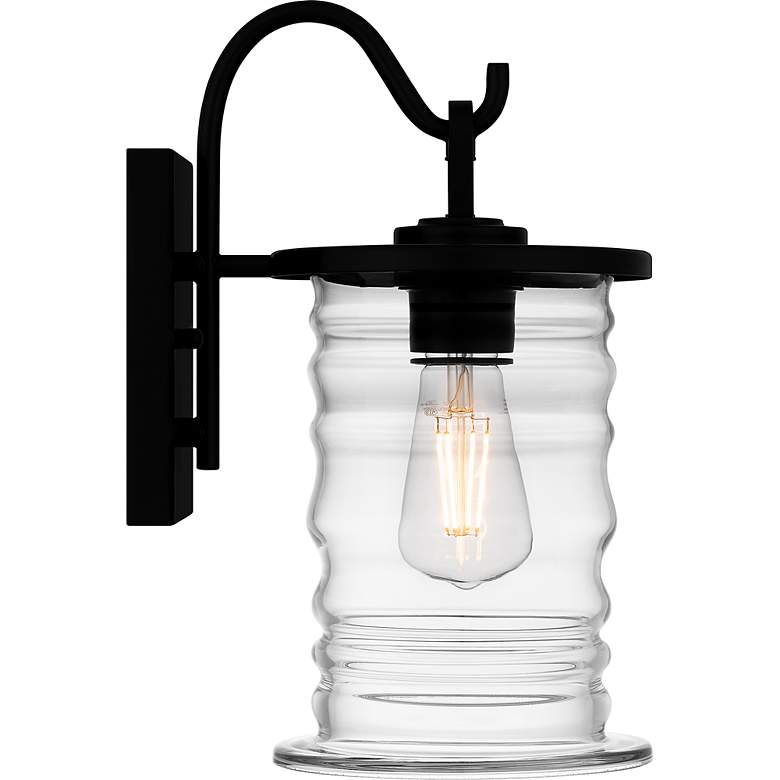 Image 6 Noland 1-Light Matte Black Outdoor Wall Lantern more views