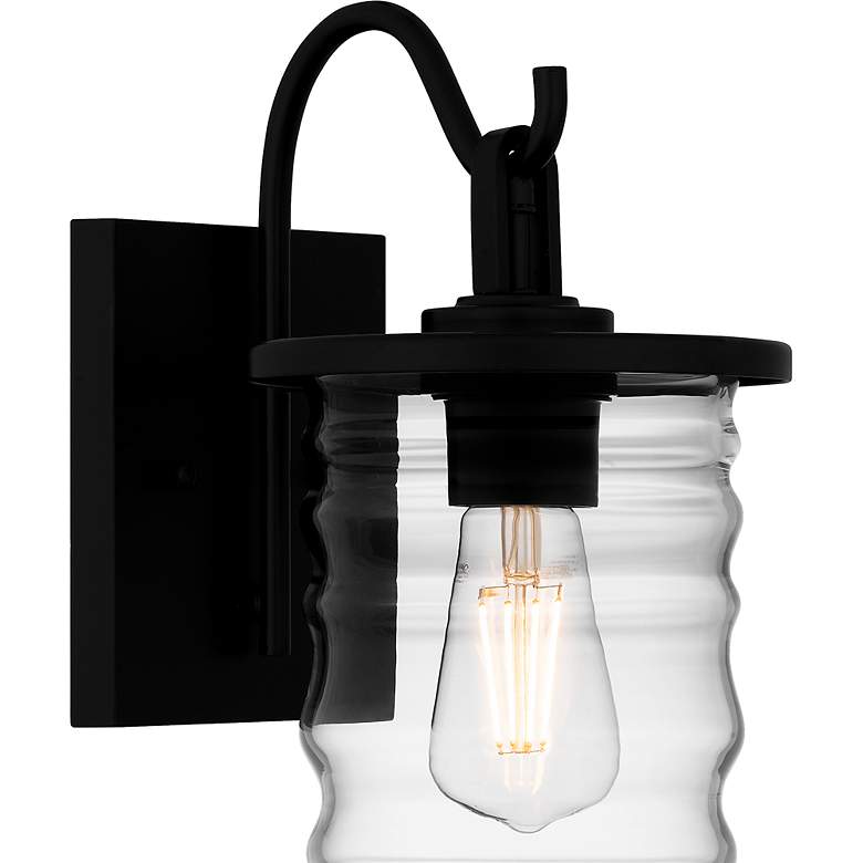 Image 7 Noland 1-Light Matte Black Outdoor Wall Lantern more views